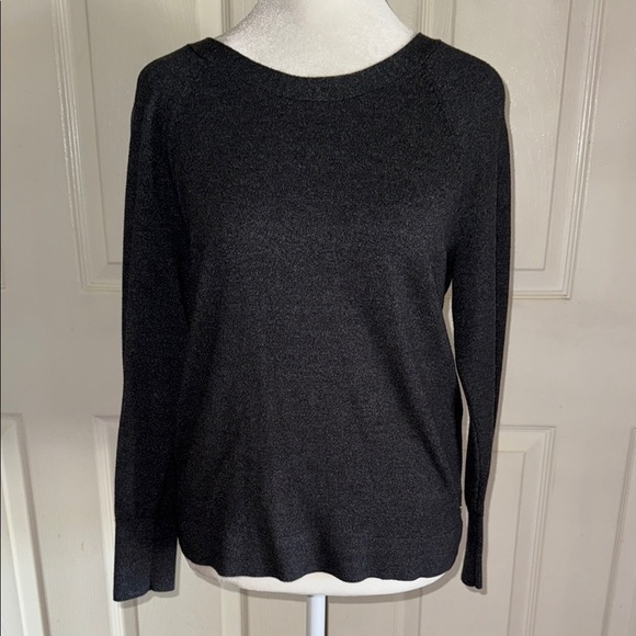 Victoria’s Secret Black Knot Twist Deep V Back Sweater - Picture 2 of 4